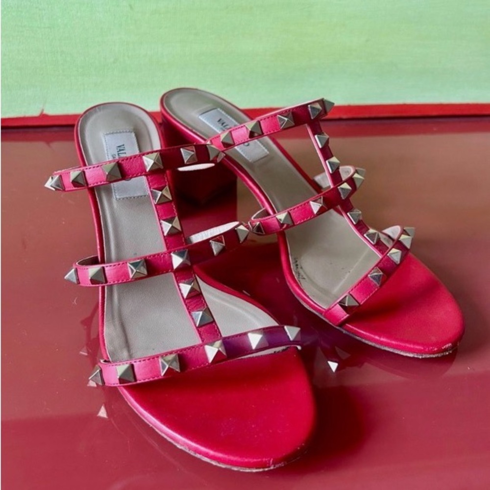 Valentino Garavani Red Studded Heels